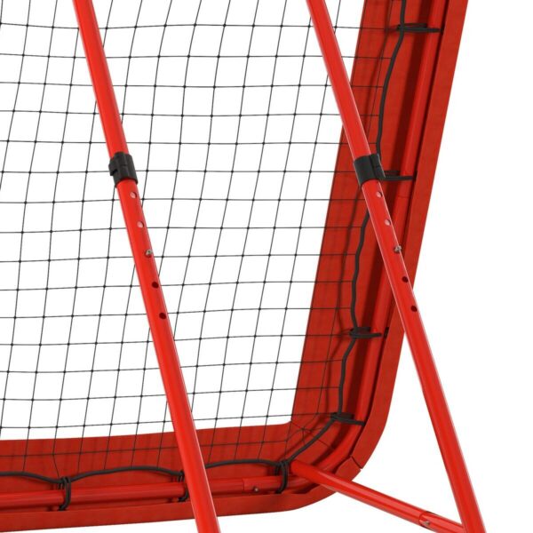 HOMCOM Fußball Rebounder rot Metall B/H/L: ca. 118x120x128 cm HOMCOM Fußball Rebounder rot Metall B/H/L: ca. 118x120x128 cm – Bild 5