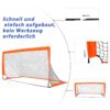 HOMCOM Fußballtor orange Metall B/H/L: ca. 90x90x183 cm – Bild 3