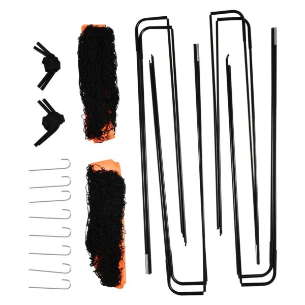 HOMCOM Fußballtor orange Metall B/H/L: ca. 90x90x183 cm – Bild 5
