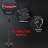 HOMCOM Punchingball Set schwarz Kunstleder B/H/L: ca. 45x151x45 cm – Bild 2