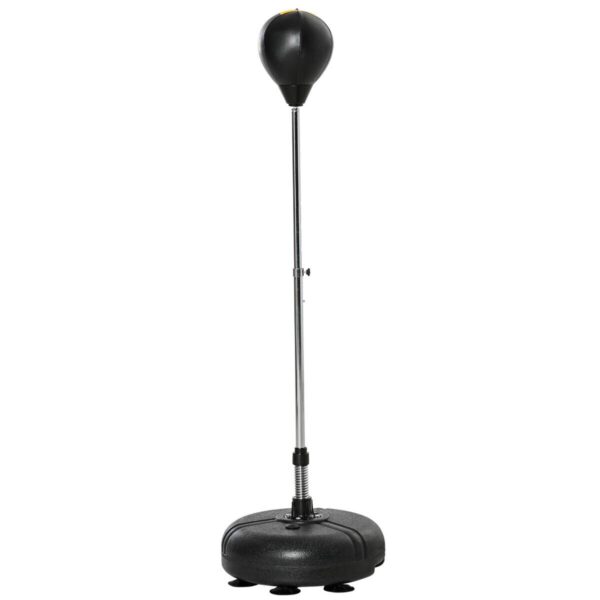 HOMCOM Punchingball Set schwarz Kunstleder B/H/L: ca. 45x151x45 cm – Bild 3
