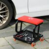 Werkstatthocker rot B/H/L: ca. 35x37x38 cm – Bild 5