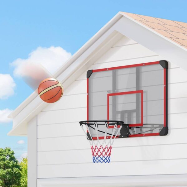 SPORTNOW Basketballkorb rot Kunststoff B/H/L: ca. 61x73x113 cm – Bild 3