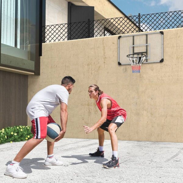 SPORTNOW Basketballkorb transparent Stahl B/H/L: ca. 61x73x113 cm – Bild 4