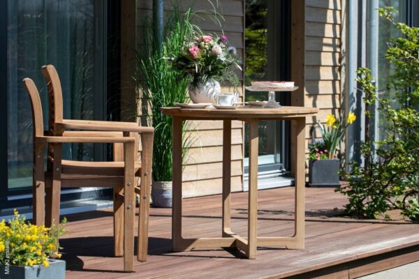 deVries Stapelsessel teak Teakholz B/H/L: ca. 52x92x63 cm – Bild 2