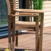 deVries Stapelsessel teak Teakholz B/H/L: ca. 52x92x63 cm – Bild 3