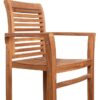 deVries Stapelsessel teak Teakholz B/H/L: ca. 52x92x63 cm – Bild 4