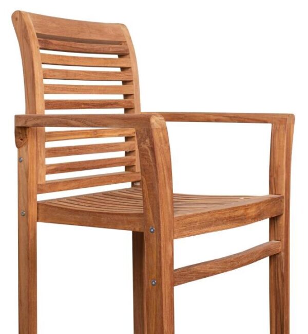 deVries Stapelsessel teak Teakholz B/H/L: ca. 52x92x63 cm – Bild 4