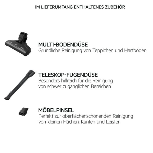 AEG Handstaubsauger AS52CB18DG schwarz Metall Kunststoff B/H/L: ca. 25,5x110,5x15 cm – Bild 2