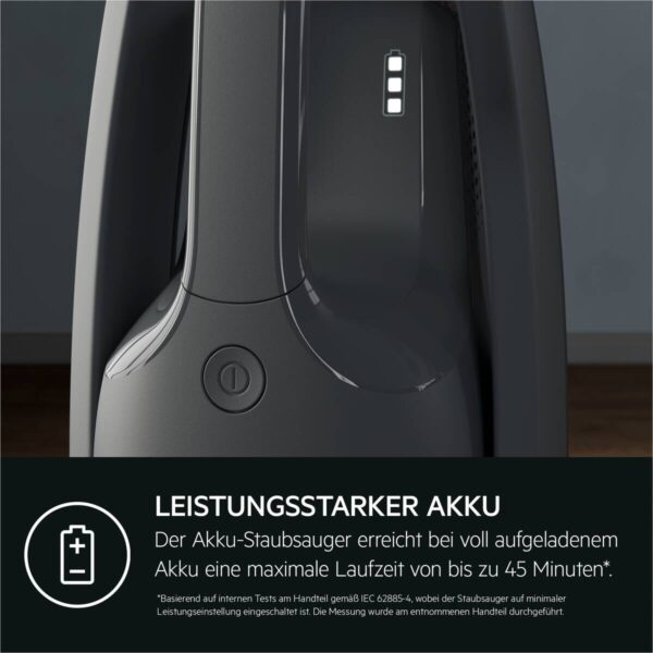 AEG Handstaubsauger AS52CB18DG schwarz Metall Kunststoff B/H/L: ca. 25,5x110,5x15 cm – Bild 4
