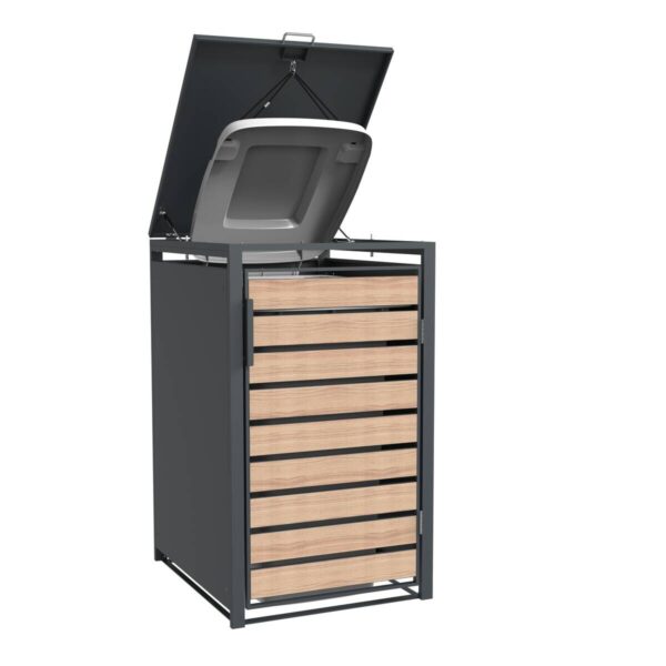 Westmann Mülltonnenbox Lacina braun B/H/L: ca. 68x116x80 cm – Bild 2