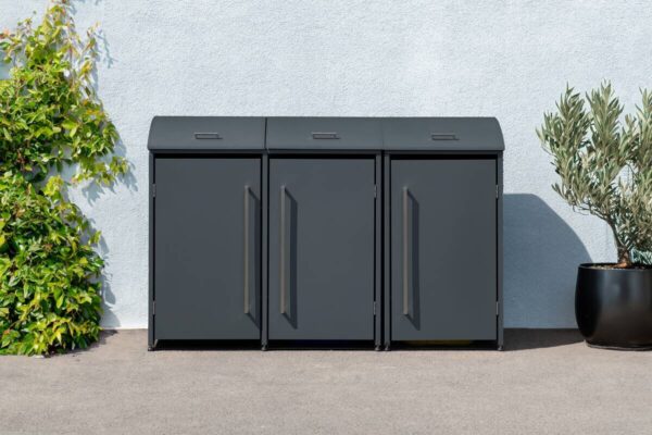 Westmann Mülltonnenbox Moderna anthrazit B/H/L: ca. 211x135x83 cm – Bild 2