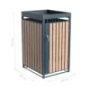 Westmann Mülltonnenbox Planta braun B/H/L: ca. 68x124x84 cm – Bild 4