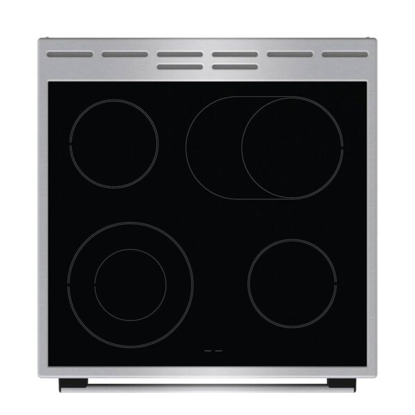 Gorenje Standherd 60cm mit Glaskeramikkochfeld GECS6C70XPA Edelstahloptik B/H/T: ca. 60x85x60 cm – Bild 3