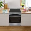 Gorenje Standherd 60cm mit Glaskeramikkochfeld GECS6C70XPA Edelstahloptik B/H/T: ca. 60x85x60 cm – Bild 5