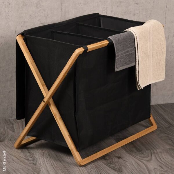 Kesper Wäschesammler braun Polyester B/H/L: ca. 19,5x7,5x71,3 cm Kesper Wäschesammler braun Polyester B/H/L: ca. 19,5x7,5x71,3 cm – Bild 4