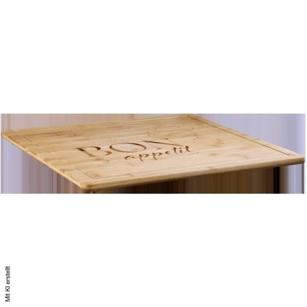 Kesper Herdabdeckplatte natur Bambus B/H/L: ca. 54x3x64 cm – Bild 2