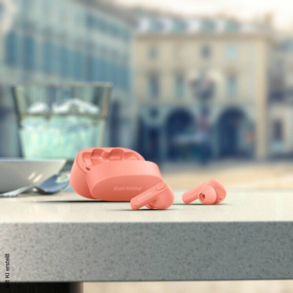Philips Kopfhörer mit MikrofonTrueWireless rosa B/H/L: ca. 4x15,2x9,6 cm – Bild 3