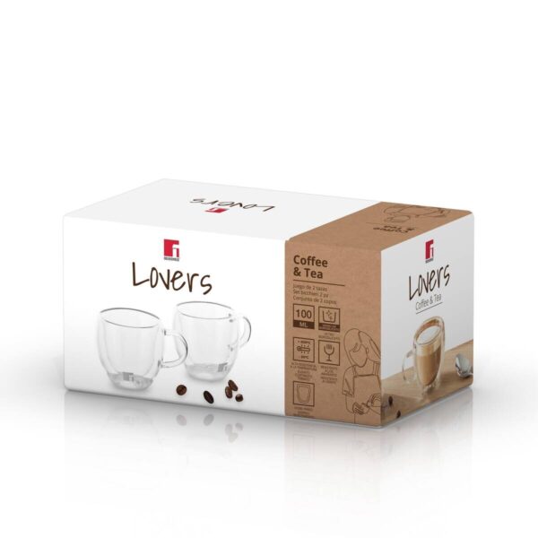 BERGNER Trinkgläserset COFFEE & TEA LOVERS transparent – Bild 2