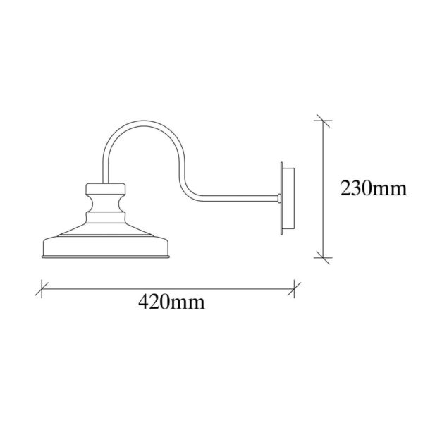 Opviq Wandleuchte Berceste gold Metall B/H/T/L: ca. 42x23x42x22 cm E27 1 Brennstellen – Bild 3