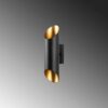 Opviq Wandleuchte Cut gold schwarz Metall B/H/T/L/D: ca. 12x30x12x8x8 cm G9 2 Brennstellen – Bild 3