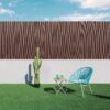 NORTENE Sichtschutz walnuss Holz B/H/L: ca. 300x17x150 cm – Bild 3