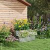 Outsunny Hochbeet silber Metall B/H/L: ca. 90x30x120 cm – Bild 4