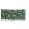 Outsunny Künstliche Hecke dunkelgrün Kunststoff H/L: ca. 100x240 cm Outsunny Künstliche Hecke dunkelgrün Kunststoff H/L: ca. 100x240 cm – Bild 3