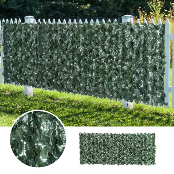 Outsunny Künstliche Hecke dunkelgrün Kunststoff H/L: ca. 100x240 cm Outsunny Künstliche Hecke dunkelgrün Kunststoff H/L: ca. 100x240 cm – Bild 5