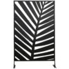 Outsunny Sichtschutz schwarz Stahl B/H/L: ca. 45x198x122 cm Outsunny Sichtschutz schwarz Stahl B/H/L: ca. 45x198x122 cm – Bild 5