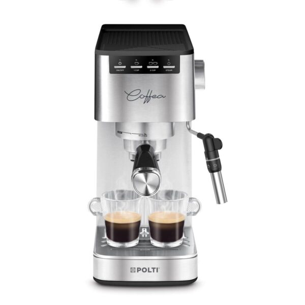 Polti Polti Espresso- und Cappuccinomaschine P10S silber Stahl B/H/T: ca. 13x30,5x30,5 cm Polti Polti Espresso- und Cappuccinomaschine P10S silber Stahl B/H/T: ca. 13x30,5x30,5 cm – Bild 3