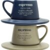 TOGNANA Espressotassenset beige Keramik 4 tlg. TOGNANA Espressotassenset beige Keramik 4 tlg. – Bild 2
