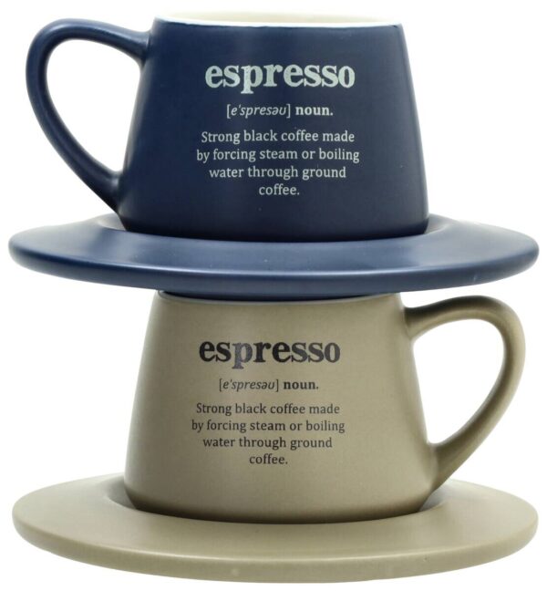 TOGNANA Espressotassenset beige Keramik 4 tlg. TOGNANA Espressotassenset beige Keramik 4 tlg. – Bild 2
