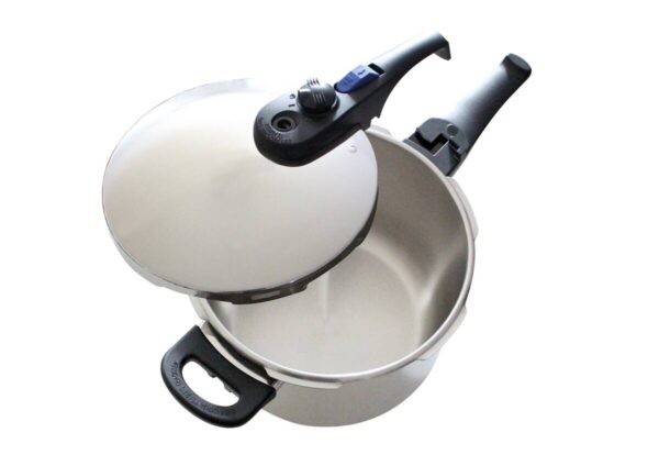 ELO Schnellkochtopf silber Edelstahl B/H/L: ca. 27,5x26,5x42 cm – Bild 3