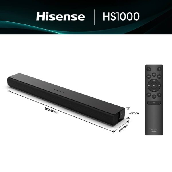 Hisense Soundbar HS1000 schwarz – Bild 5