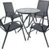 VCM Gartensitzgruppe Sonlas anthrazit Glas B/H/L: ca. 56x89x73 cm VCM Gartensitzgruppe Sonlas anthrazit Glas B/H/L: ca. 56x89x73 cm – Bild 4