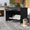 Outsunny Abdeckplane schwarz Polyester B/H/L: ca. 124x164x205 cm – Bild 4