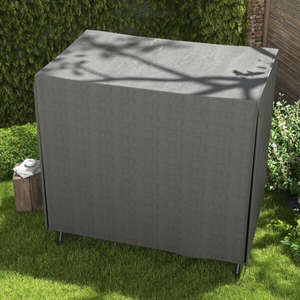 Outsunny Abdeckplane dunkelgrau Polyester B/H/L: ca. 114x152x177 cm – Bild 3
