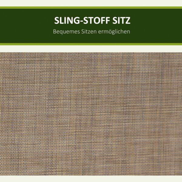 Outsunny Hollywoodschaukel braun Polyester B/H/L: ca. 128x172x196 cm Outsunny Hollywoodschaukel braun Polyester B/H/L: ca. 128x172x196 cm – Bild 2