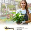 Outsunny Hochbeet 2er Set grün Stahl B/H/L: ca. 93x30x181 cm – Bild 2