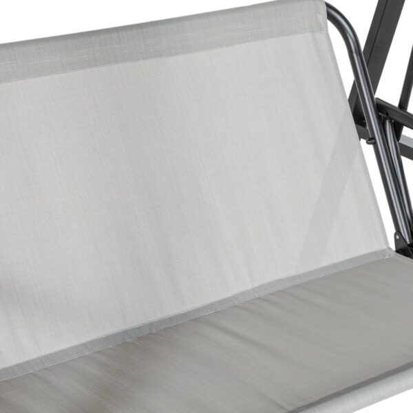 Outsunny Hollywoodschaukel grau Stahl B/H/L: ca. 116x172x145 cm Outsunny Hollywoodschaukel grau Stahl B/H/L: ca. 116x172x145 cm – Bild 3