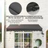 Outsunny Markise dunkelgrau B/H/L: ca. 250x150x296 cm – Bild 3