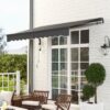 Outsunny Markise dunkelgrau B/H/L: ca. 250x150x296 cm – Bild 5