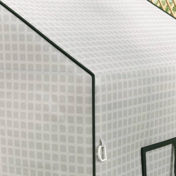 Outsunny Ersatzfolie weiß Kunststoff B/H/L: ca. 73x190x140 cm – Bild 4
