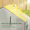 Outsunny Ersatzfolie weiß Kunststoff B/H/L: ca. 73x190x140 cm – Bild 5