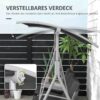 Outsunny Hollywoodschaukel schwarz Metall B/H/L: ca. 110x165x175 cm Outsunny Hollywoodschaukel schwarz Metall B/H/L: ca. 110x165x175 cm – Bild 5