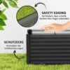 Outsunny Hochbeet 2er Set dunkelgrau Stahl B/H/L: ca. 60x60x120 cm – Bild 2