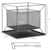 Outsunny Feuerschale schwarz Metall B/H/L: ca. 45x43x45 cm Outsunny Feuerschale schwarz Metall B/H/L: ca. 45x43x45 cm – Bild 4