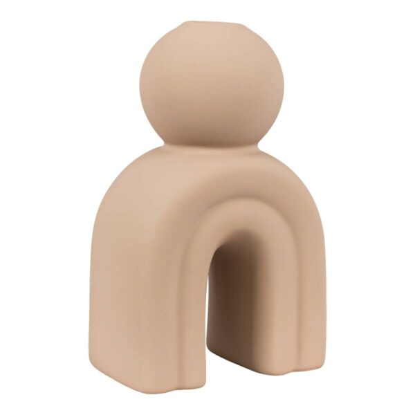 Kerzenhalter Candle braun Steinzeug B/H/L: ca. 6,5x17x10,5 cm Kerzenhalter Candle braun Steinzeug B/H/L: ca. 6,5x17x10,5 cm – Bild 5