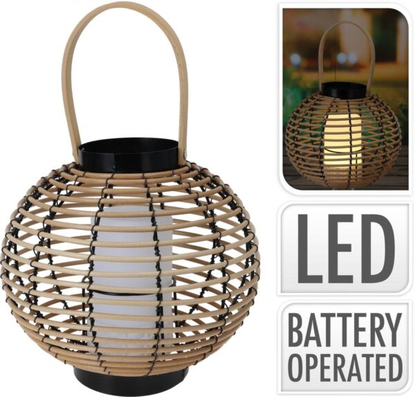 LED-Laterne Polypropylen B/H/L: ca. 27x25x20 cm LED-Laterne Polypropylen B/H/L: ca. 27x25x20 cm – Bild 2